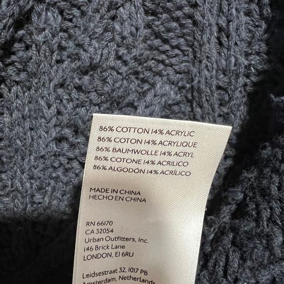 Free People Womens Montana Cable Knit Cardi Cardigan Sweater Black Size S - Picture 7 of 9